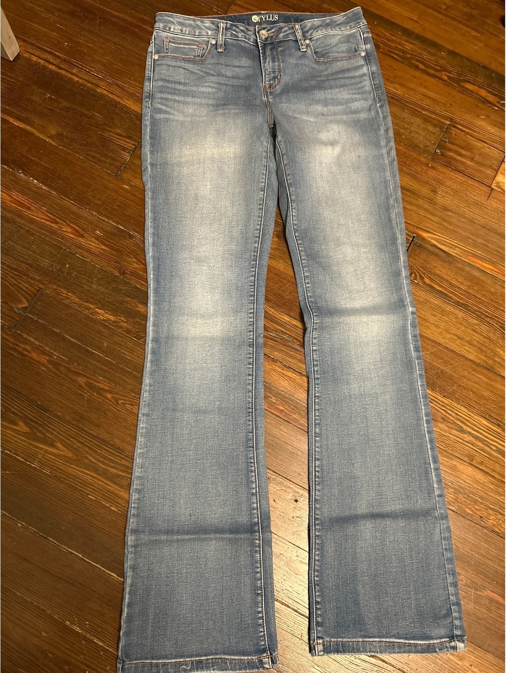 Stylus Women's Light Blue Denim Bootcut Jeans Size 30